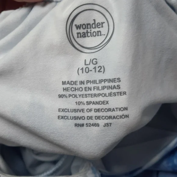 Wonder Nation top, long enough to wear with leggings! Size 10/12 tye dye NWT - Picture 7 of 7